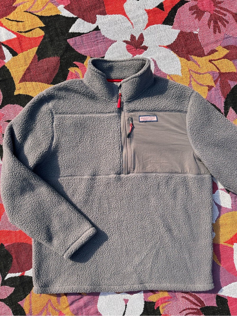 Vineyard Vines Stillwater Chest Pocket Sherpa Half-Zip Pullover Men’s